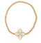 18kt yellow gold Princess Flower Dubai diamond bracelet